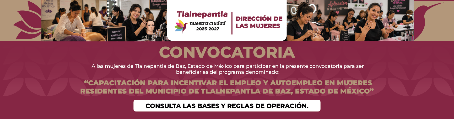 CONVOCATORIA Y REGLAS DE OPERACIÓN_DIRECCIÓN DE LAS MUJERES